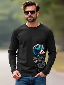 Moda Rapido Men Graphic Printed Round Neck Cotton T-shirt