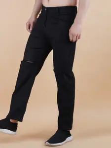 LINARIA Men Classic Relaxed Fit Slash Knee Jeans