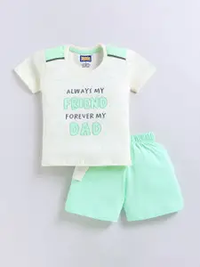 Nottie Planet Boys Printed Pure Cotton T-shirt with Shorts