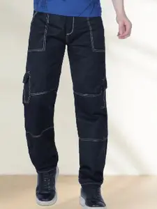 LINARIA Men Classic Mid-Rise Cargo Styles Jeans