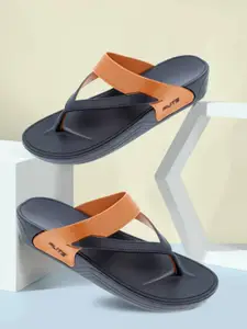 FLITE Women Colourblocked Open Toe Flip Flops