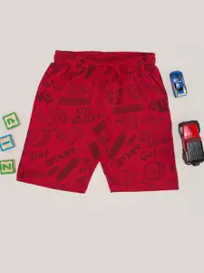 Pantaloons Junior Boy Printed Mid-Rise Above Knee Regular Shorts