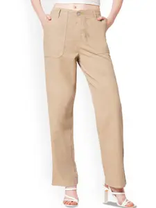 Kraus Jeans Women Straight Fit High-Rise Jeans