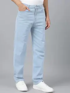 LINARIA Men Classic Relaxed Fit Low Distress Jeans