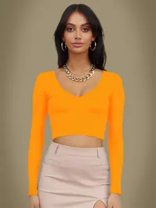 Dream Beauty Fashion Women V-Neck Crop Top