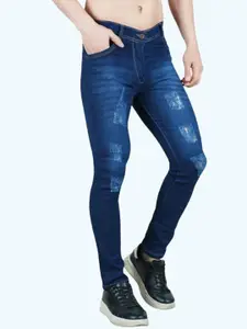 LINARIA Men Classic Slim Fit Low Distress Light Fade Jeans