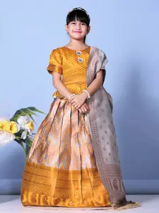 BAESD Girls Woven Design Ready to Wear Lehenga & Blouse With Dupatta