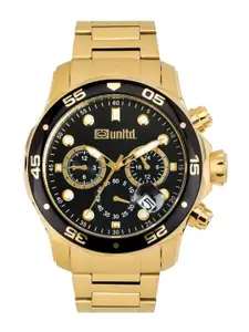 unltd. Women Brass Dial & Stainless Steel Bracelet Style Straps Analogue Watch UNG020002