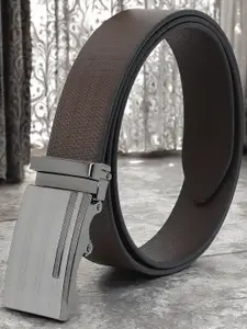 LOOPA Men Textured Leather Formal Belt