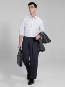 INVICTUS Pure Cotton Slim Fit Opaque Striped Formal Shirt