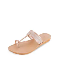 FLITE Women Embellished One Toe Flip Flops