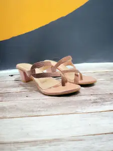 FABBMATE Girls Block Heeled Strappy Open Back Heels