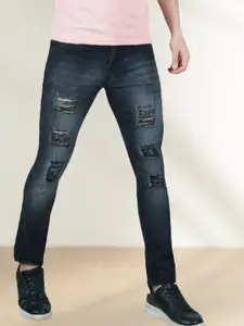 LINARIA Men Classic Regular Fit Mid-Rise Jeans