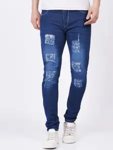 LINARIA Men Classic Slim Fit Mildly Distressed Light Fade Jeans