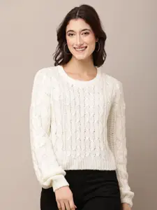 NoBarr Women Cable Knit Pullover