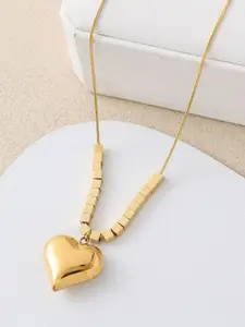 Jewels Galaxy Gold-Plated Stainless Steel Necklace