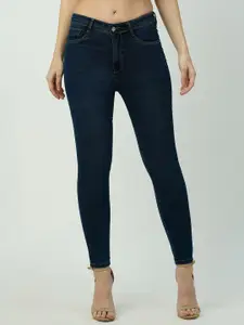 Kraus Jeans Women Skinny Fit High-Rise Light Fade Cotton Jeans