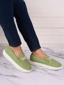 ID Women  Leather Loafers