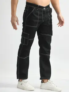 LINARIA Men Classic Mid-Rise Cargo Styles Jeans