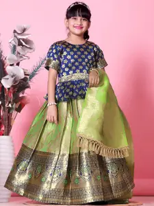 BAESD Girls Woven Design Ready to Wear Lehenga & Blouse With Dupatta