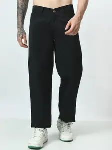 LINARIA Men Classic Regular Fit Mid-Rise Cotton Jeans