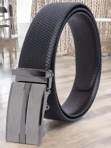 LOOPA Men Textured Leather Formal Belt