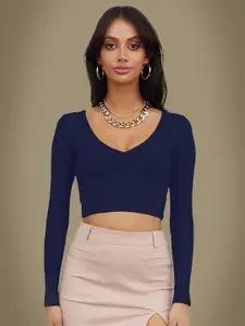 Dream Beauty Fashion Women V-Neck Crop Top