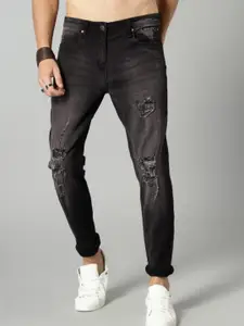 LINARIA Men Classic Mildly Distressed Light Fade Regular Fit Jeans