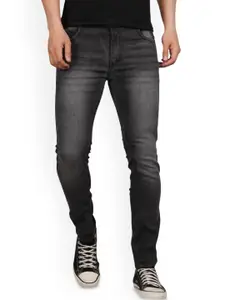 LINARIA Men Classic Slim Fit Low Distress Light Fade Jeans