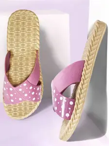 FLITE Women Printed One Toe Flip Flops