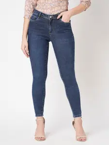 Kraus Jeans Women Skinny Fit High-Rise Light Fade Jeans