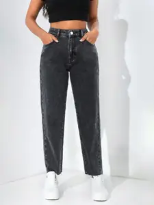 Metronaut Women Mom Fit Mid-Rise Comfort Stretchable Jeans