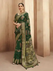 elora Paisley Printed Banarasi Saree