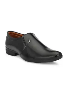 LEEPEETER Men Round Toe Formal Slip-On Shoes