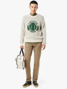 Lacoste Men Mid-Rise Slim Fit Chinos