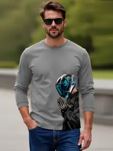 Moda Rapido Men Graphic Printed Round Neck Cotton T-shirt