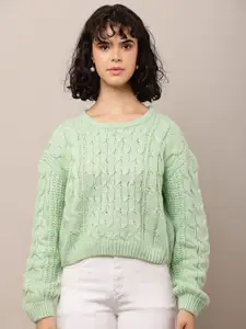 NoBarr Women Self Design Pullover