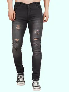 LINARIA Men Classic Slim Fit Mid-Rise Cotton Jeans