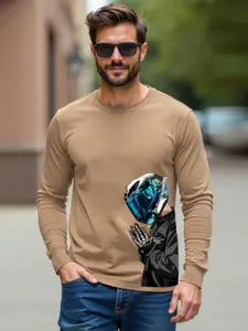 Moda Rapido Men Graphic Printed Round Neck Cotton T-shirt