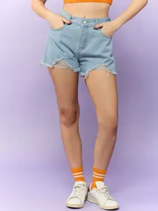 Outzidr Women Outdoor Denim Shorts