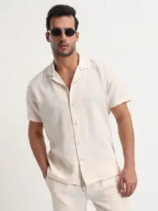 SHOWOFF Lapel Collar Short Sleeves Shirt & Shorts