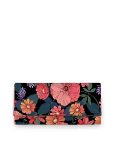 ShopMantra Women Floral Printed Flap Coin Pocket Envelope with SIM Card Holder Wallets