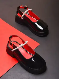Killer Women Round Toe Block Heel Mules