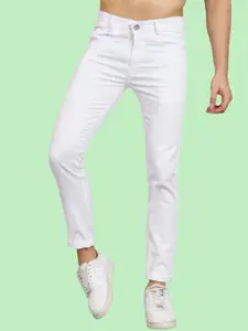 LINARIA Men Classic Slim Fit Mid-Rise Coloured Jeans