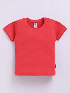 Nottie Planet Boys Solid Round Neck Cotton T-shirt