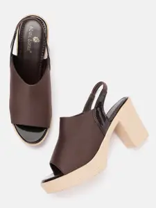 Marc Loire Solid Block Peep Toes