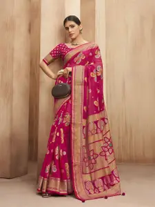 elora Paisley Printed Banarasi Saree