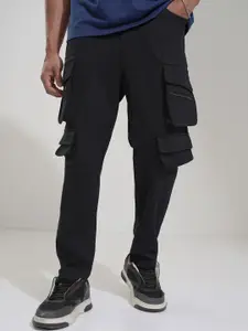 HIGHLANDER Men Slim Fit High-Rise Cargos Trousers