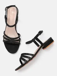 Marc Loire Women Embellished Party Open Toe Flats