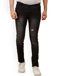 LINARIA Men Classic Slim Fit Mid-Rise Jeans